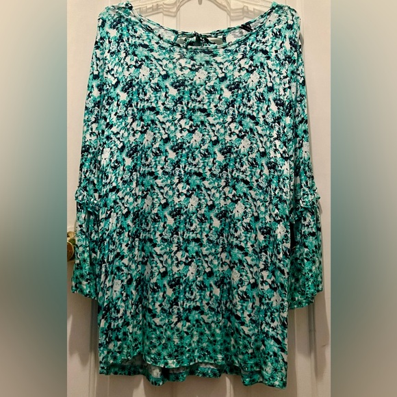 NEW Women’s 3/4 Bell Sleeves Blouse Tunic Top Sz 3X Tie Back Boho NWT - Picture 2 of 15